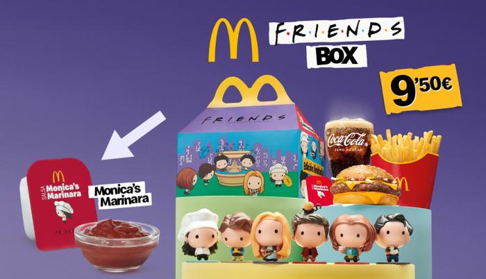 Publicité Friends Box de McDonald