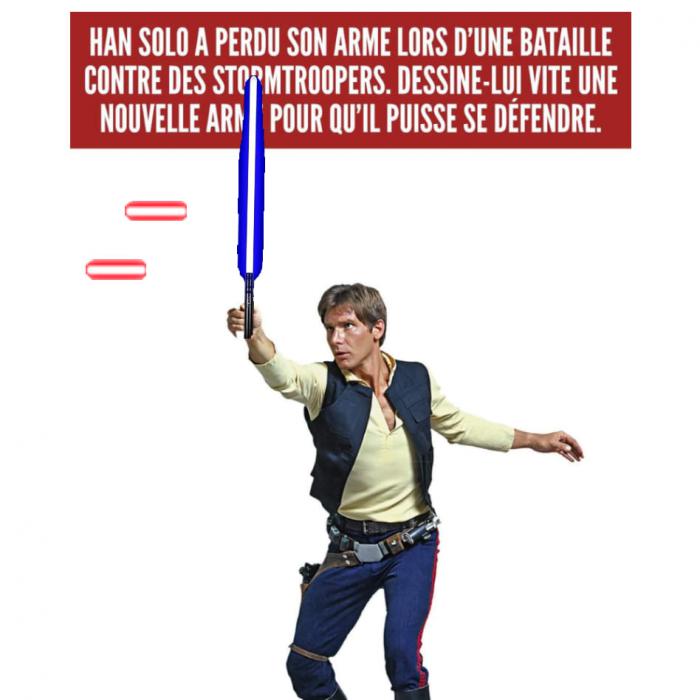 Han Solo avec un sabre laser