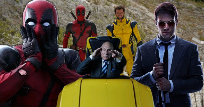 Deadpool, Wolverine, Charles Xavier et Matt Murdock alias Daredevil