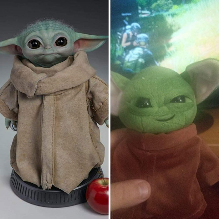 Une peluche Yoda