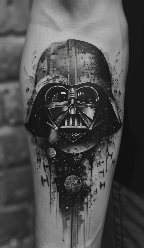 dark vador tatouage