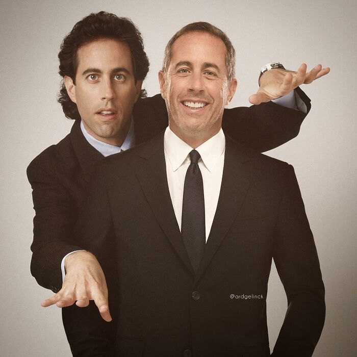 photomontage de Jerry Seinfeld