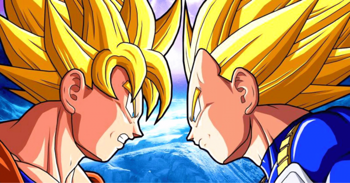 Goku et Vegeta dans dragon Ball