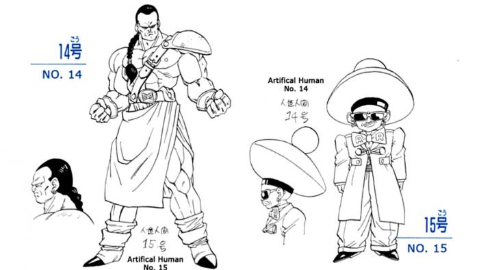 dragon ball aroid 14 android Alira Toriyama character designs concept art 
