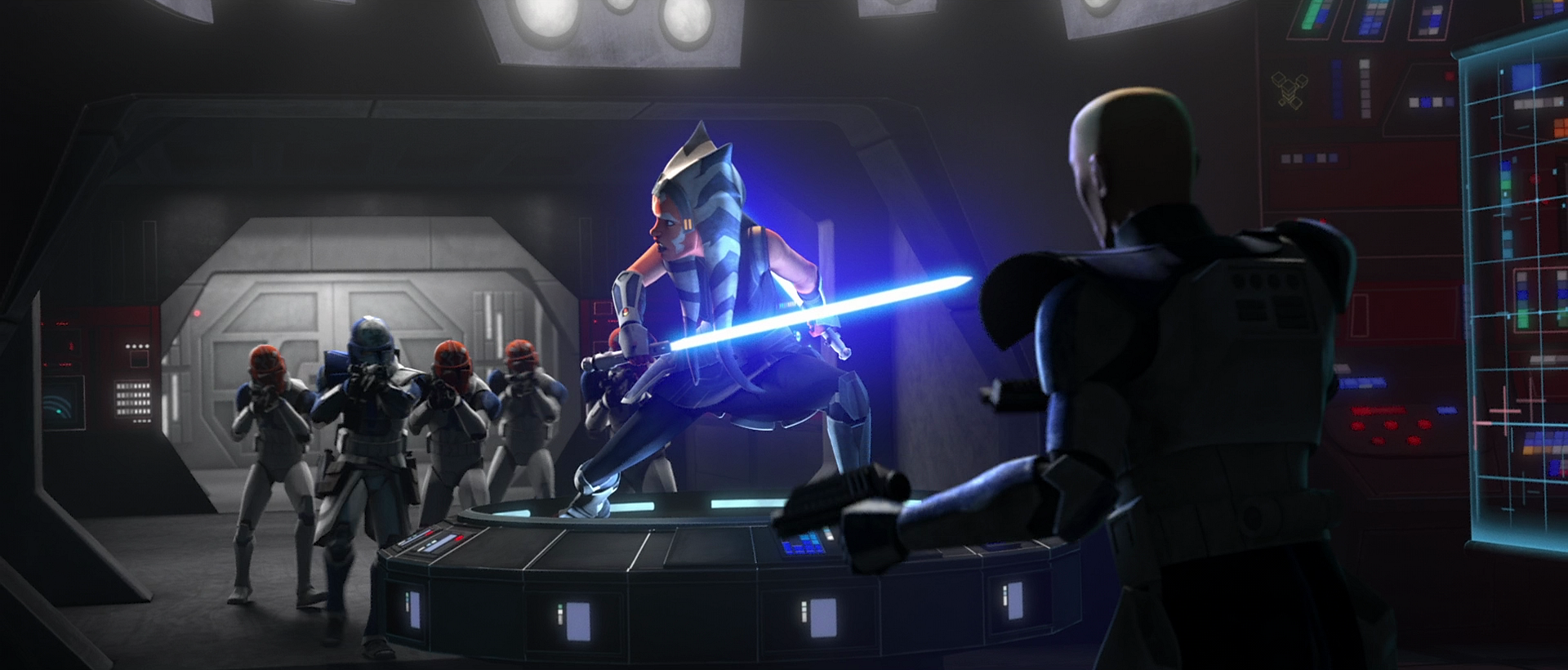 Force coronó serie 5-131-Ahsoka Tano-caballeros Jedi-la república Star-mapa 